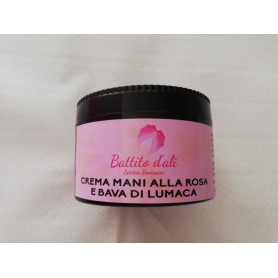 Crema mani alla rosa e bava di lumaca